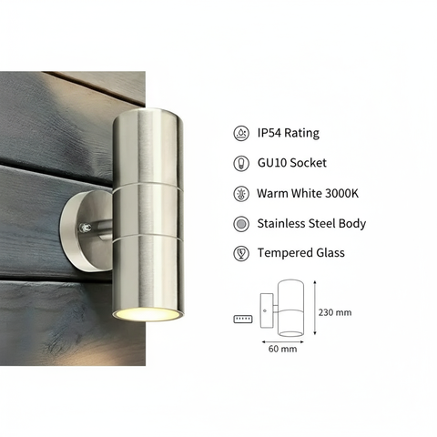 LED Warm White GU10 Sconce