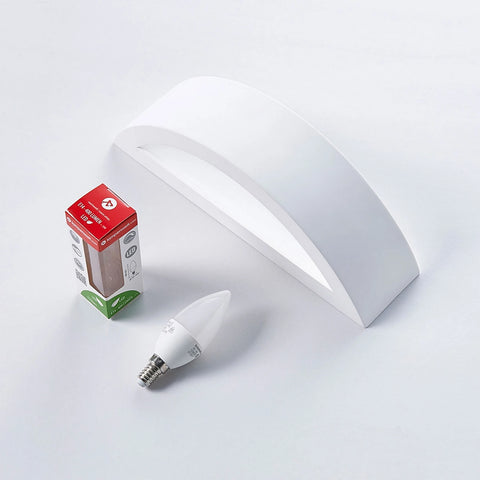 Wall-mounted light with LED bulb

