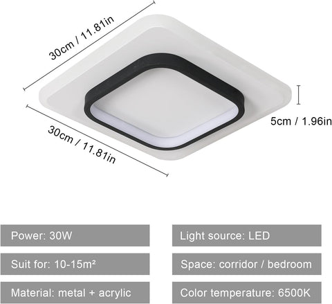 LED flush mount ceiling light – cool white

