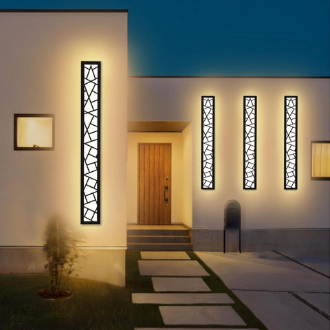 LED long outdoor wall light 25W

