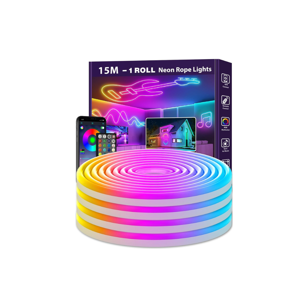 LED rope lights 15m RGB neon UK