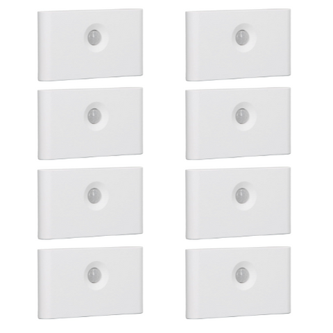 Alpha Lights motion sensor light in use in various indoor settings

