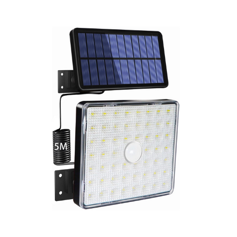 6W solar-powered PIR motion sensor security light

