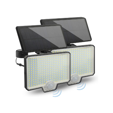 5W solar motion sensor outdoor wall light for gardens

