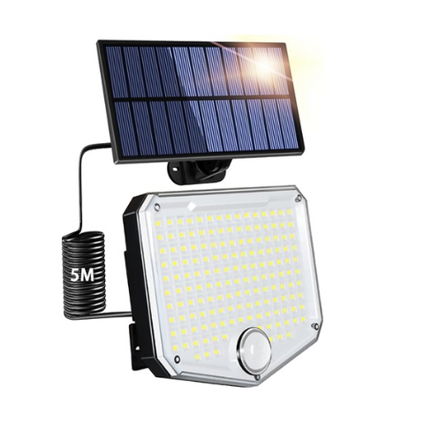 Easy-install 6W solar LED light for outdoor spaces

