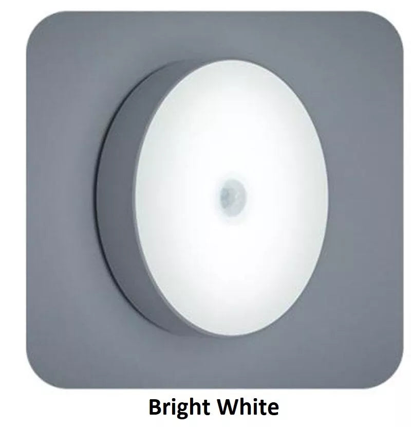 Led Night Light : Motion Sensor Light Intelligent Body Induction Lamp USB Rechargeable Wireless Cabinet Light 2 Color Mode for Stair Bedroom LivingRoom Bathroom Kitchen Garage Wardrobe
