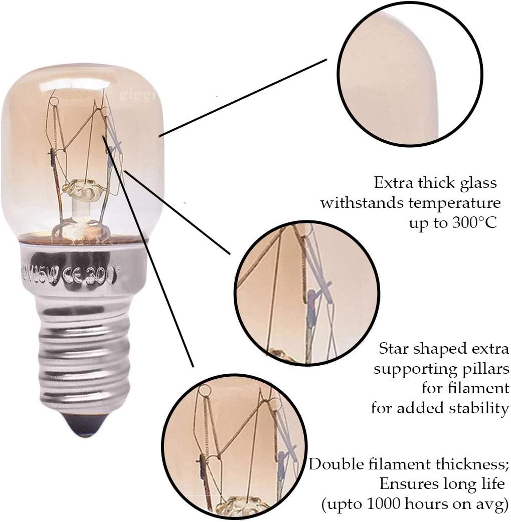 Light bulb with features highlighted on a white background