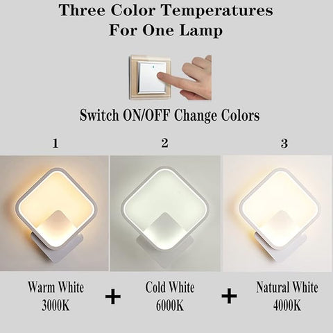 Light fixture with three color temperature