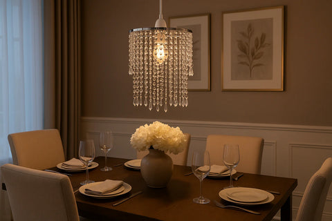 Modern Crystal Jewel Effect Ceiling Light Shade