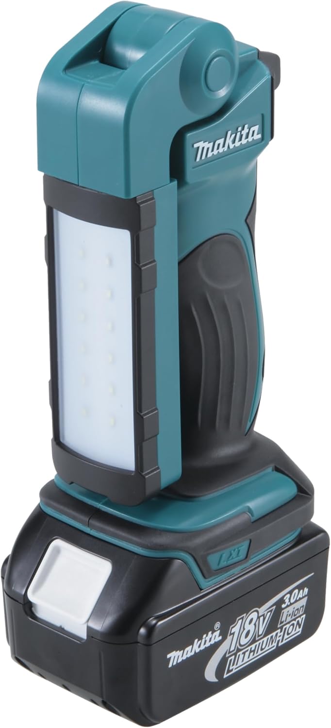 Makita cordless flashlight on a white background