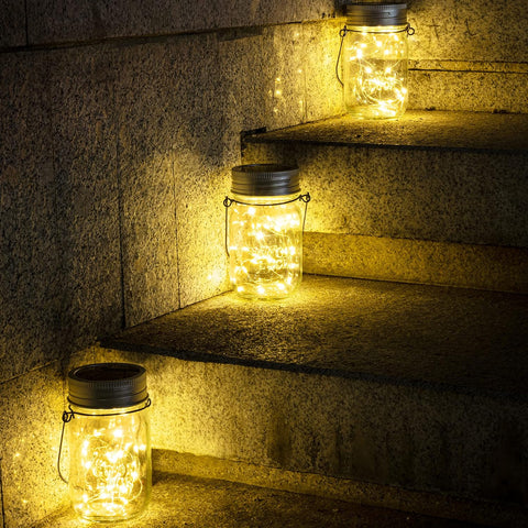 Mason jar lights for patio

