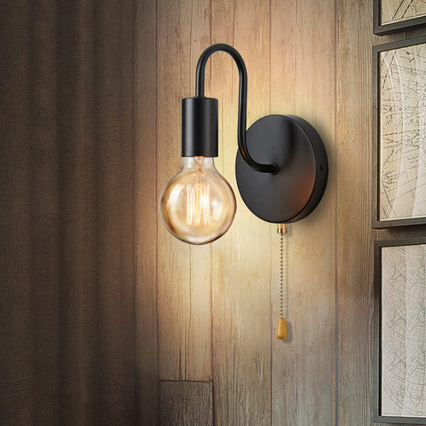Metal wall light for bedroom

