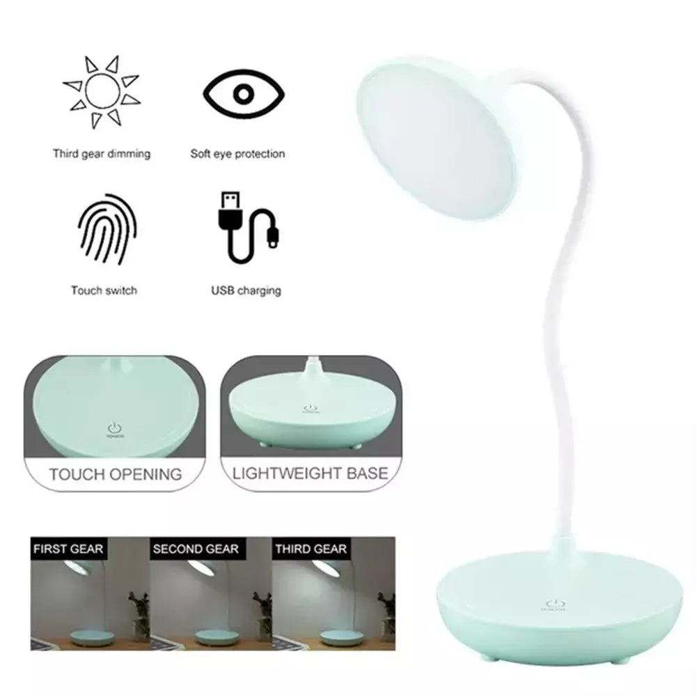 Modern 20 LED Flexible Dimmable Touch Desk Light in UK - Shop now
