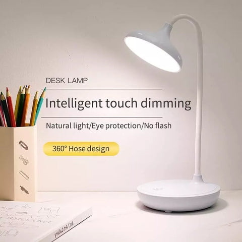 Lamp emitting soft light suitable for reading.


