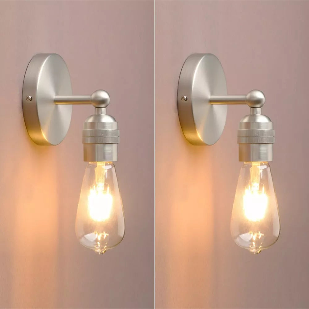 Modern 2 Pack Vintage Industrial Wall Sconce Lights in UK - Shop Now!