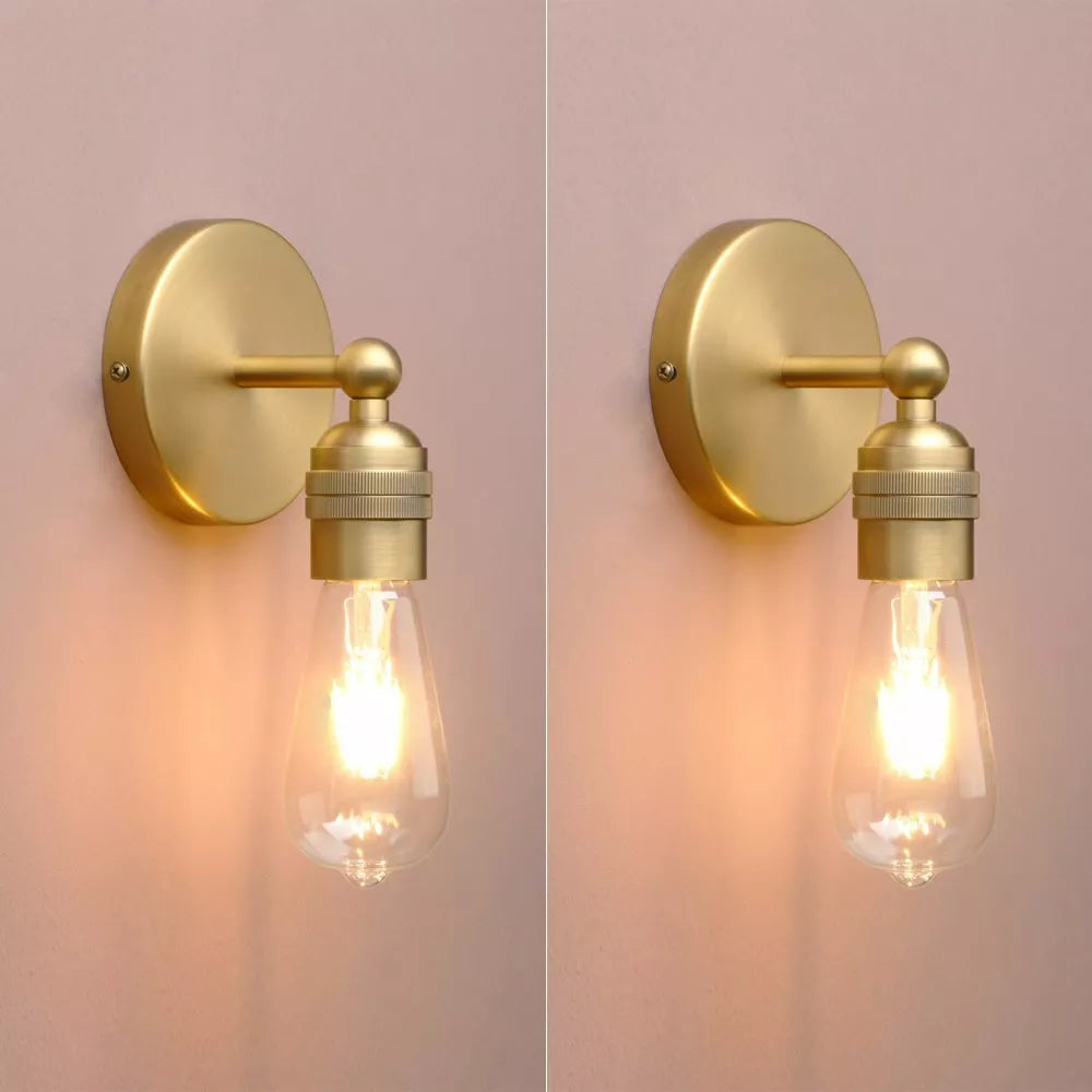 Modern 2 Pack Vintage Industrial Wall Sconce Lights in UK - Shop Now!