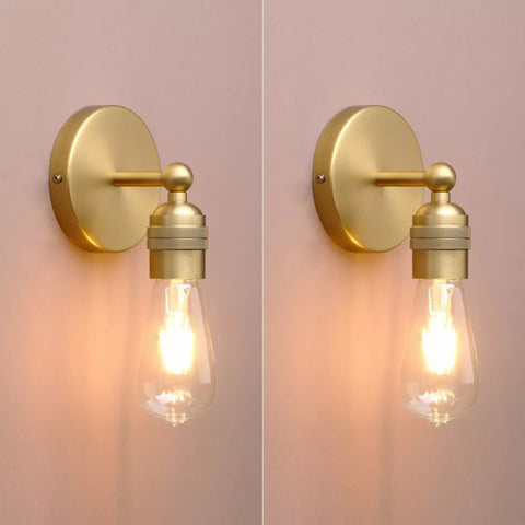 Open Bulb Design Wall Light Fixtures

