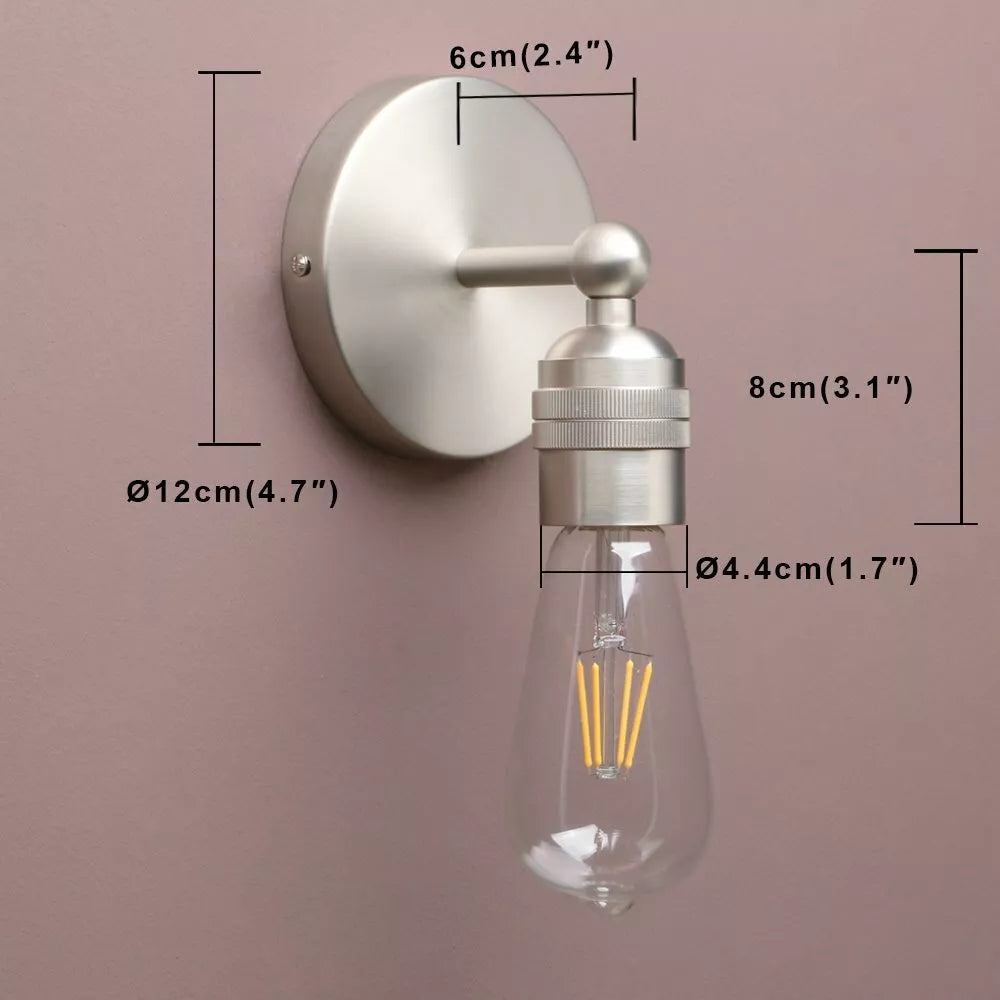 Modern 2 Pack Vintage Industrial Wall Sconce Lights in UK - Shop Now!