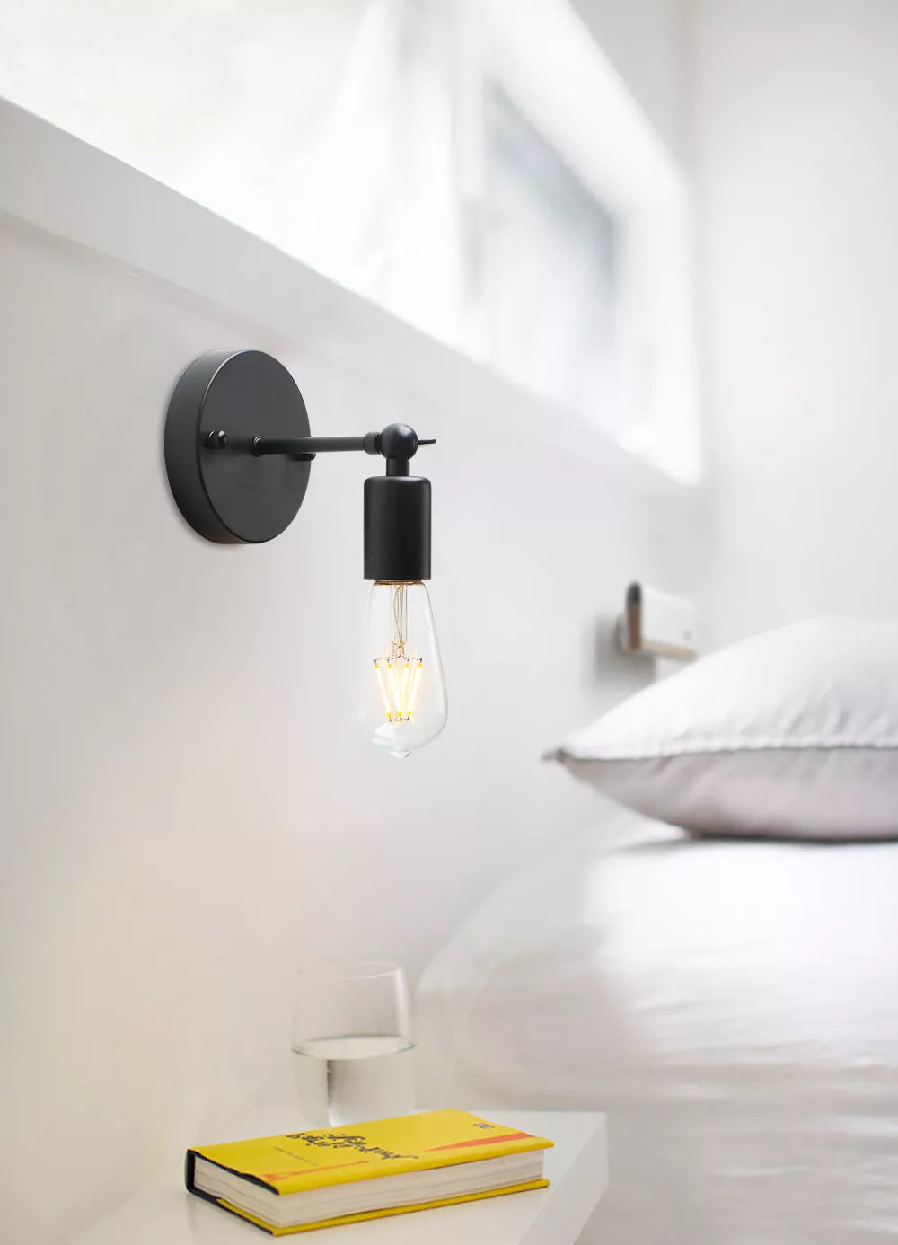 Modern 2 Pack Vintage Industrial Wall Sconce Lights in UK - Shop Now!