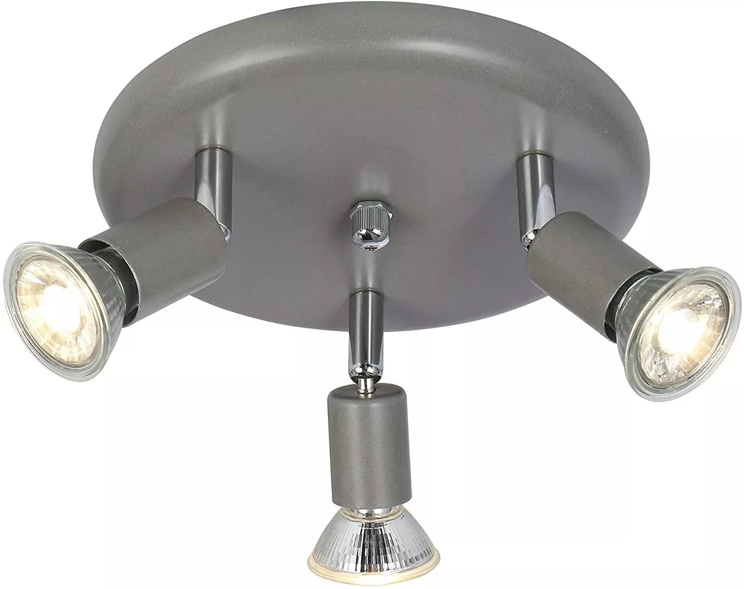 Modern GU10 Spotlight with 3 x 5W LED Bulbs UK

