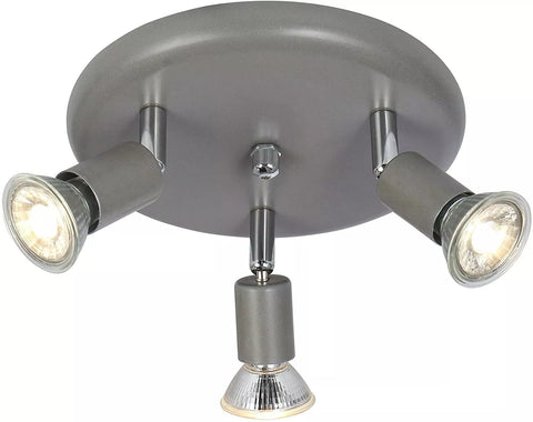 Modern GU10 Spotlight with 3 x 5W LED Bulbs UK


