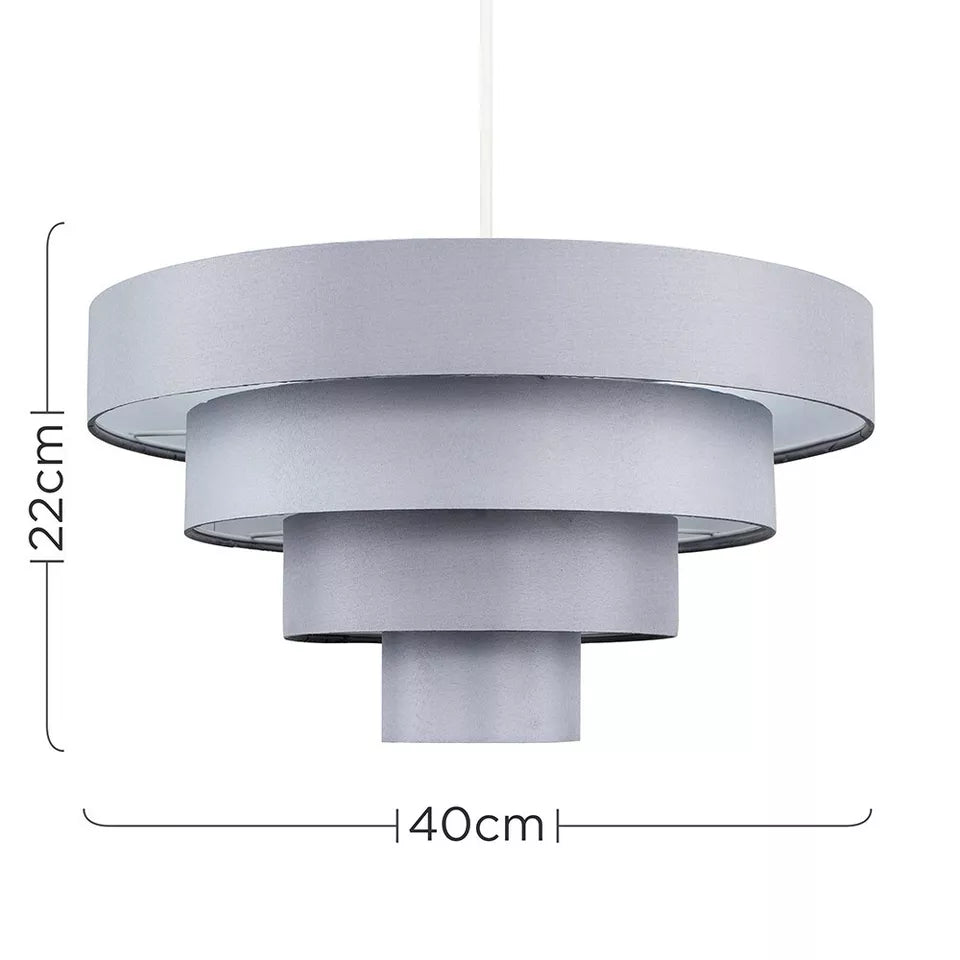 Alpha Lights red fabric lampshade for living room

