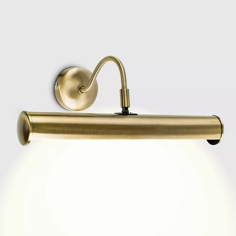Modern Adjustable Satin Nickel Living Room Display Lamp Twin Picture Wall Light - Mains Powered
