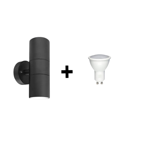 Wall light illuminating both upwards and downwards for a stylish lighting effect