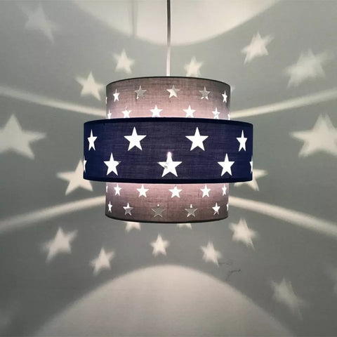 Modern star cut-out pendant light shade UK

