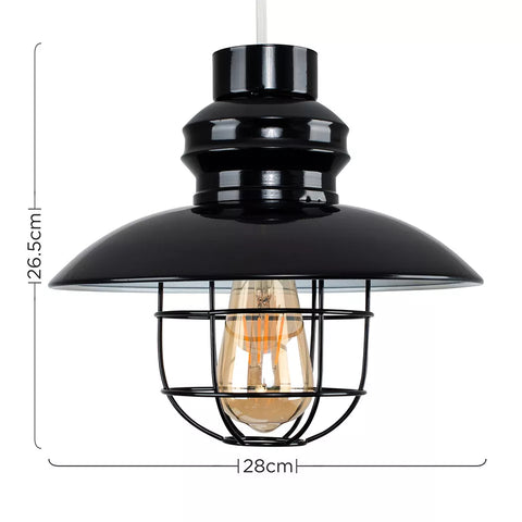 Pendant ceiling shade for hallway and dining
