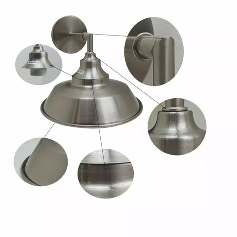 Matte finish metal pendant lamp shade

