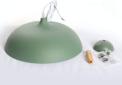 Industrial pendant light fixture in a contemporary bar setting.

