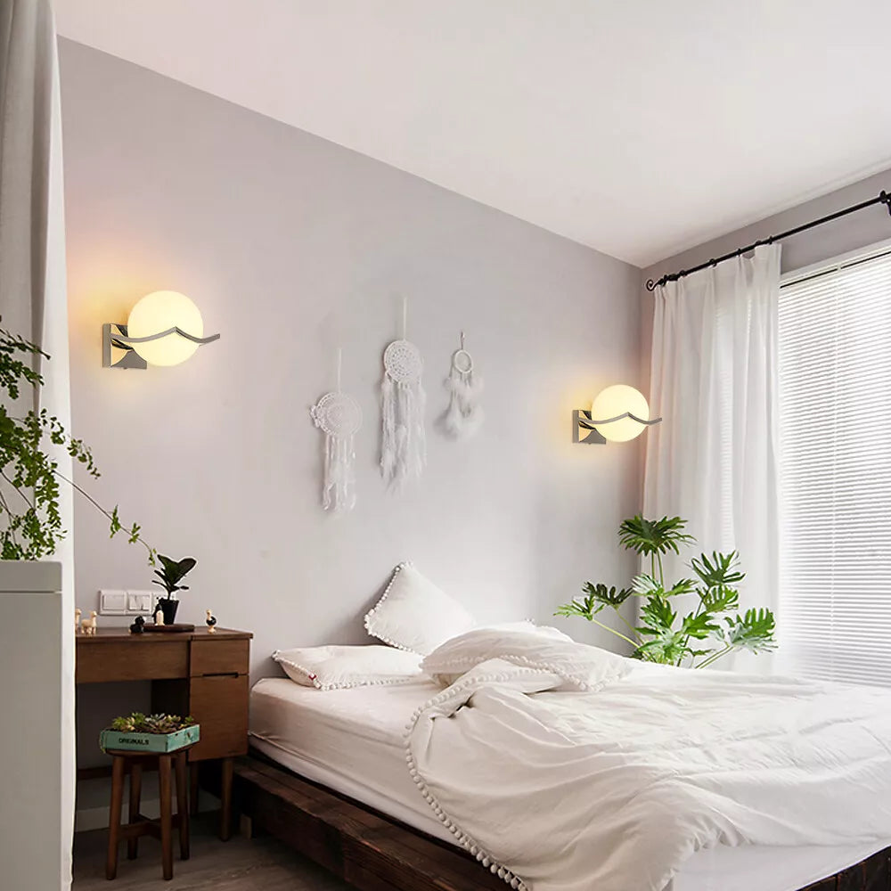 Buy Modern Glass Ball LED Wall Lamp in UK- Shop Now!