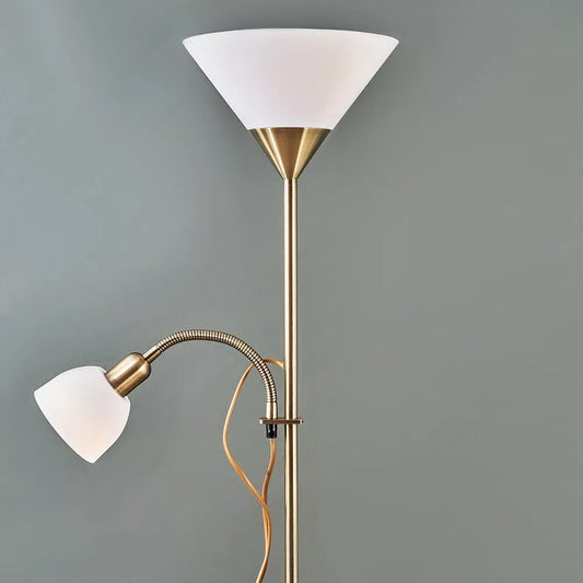 Modern Mother & Child 2 Way Floor Lamp Standard Lounge Reading Light LED Bulb