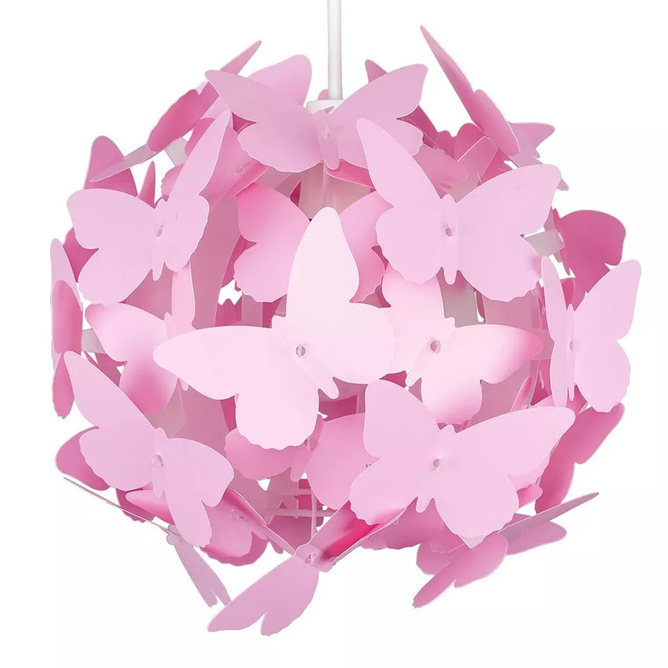Whimsical butterfly light shade for bedroom
