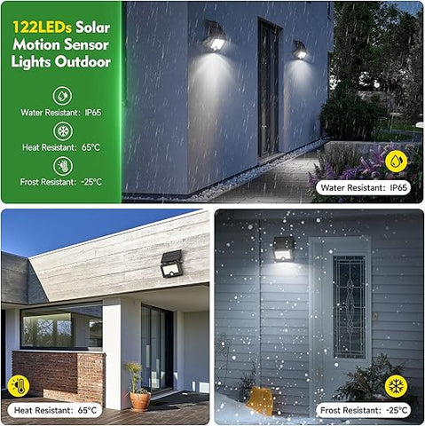 Motion-activated solar light for driveways and fences

