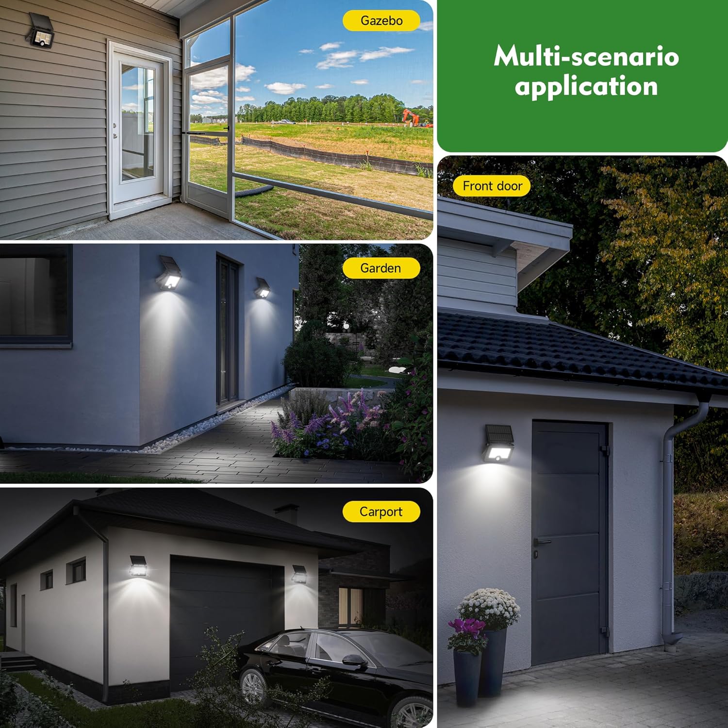Modern Outdoor Motion Sensor Solar Security Light in UK - Shop Now!