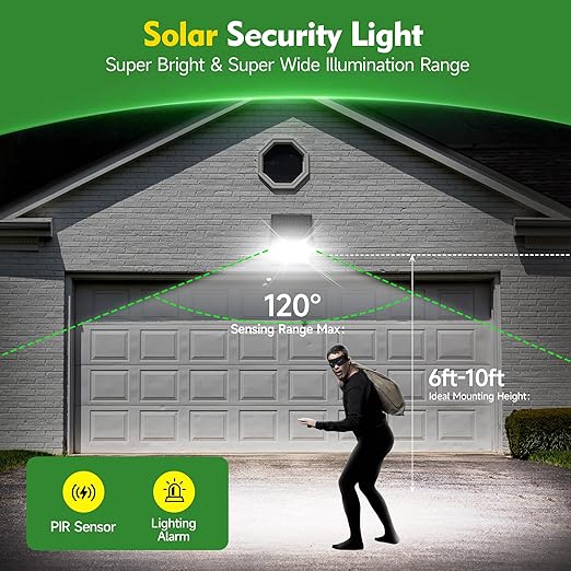 Modern Outdoor Motion Sensor Solar Security Light in UK - Shop Now!