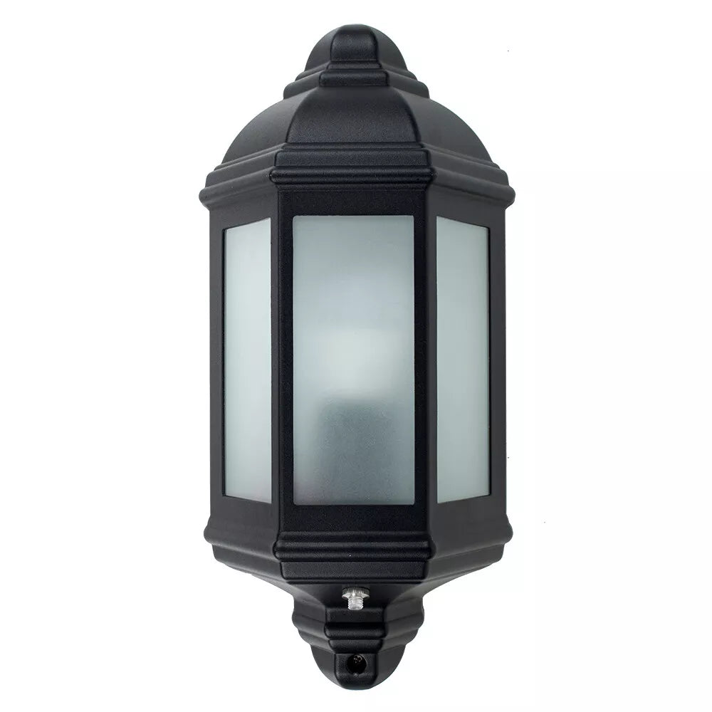 Motion-detecting outdoor bulkhead light

