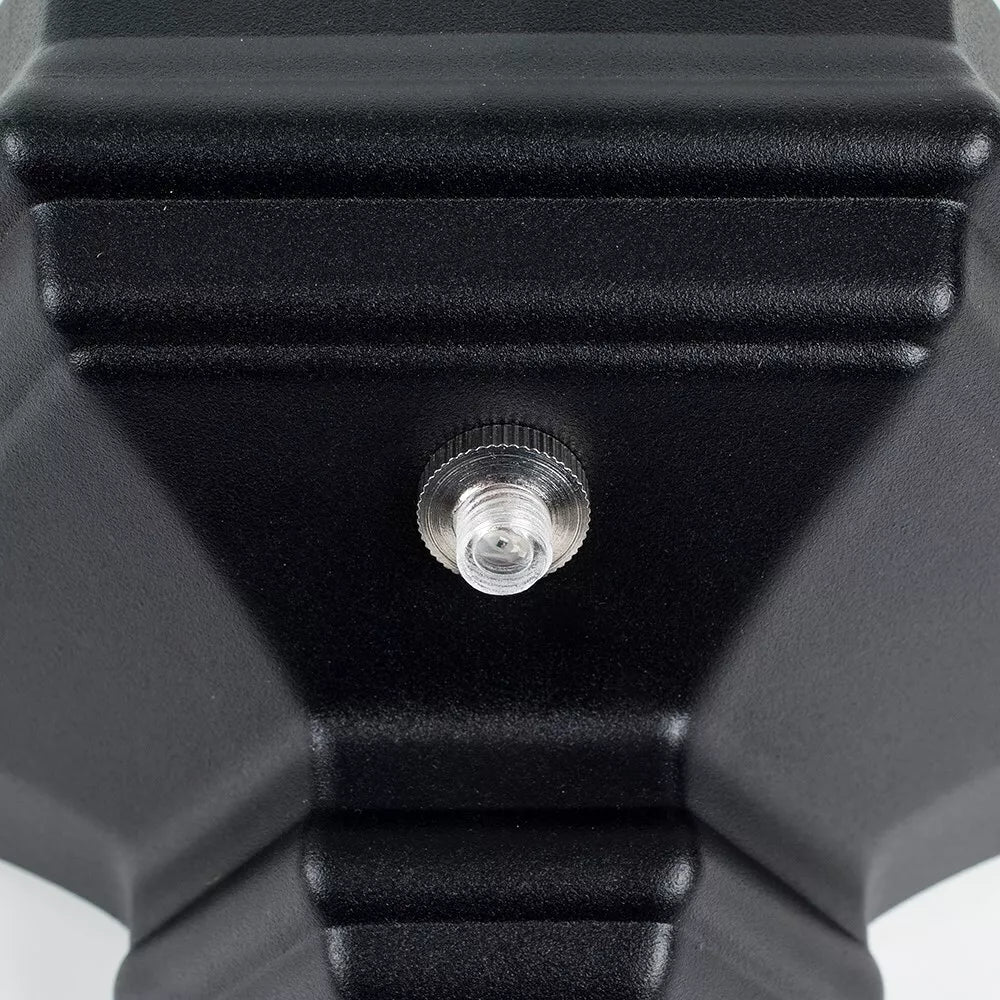 Side view of mounted wall light with frosted diffuser

