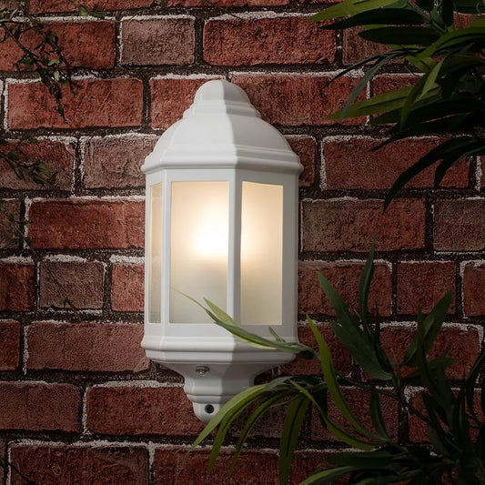 Modern Outdoor Security Bulkhead Wall Light Dusk Dawn / PIR Motion Sensor Lamp