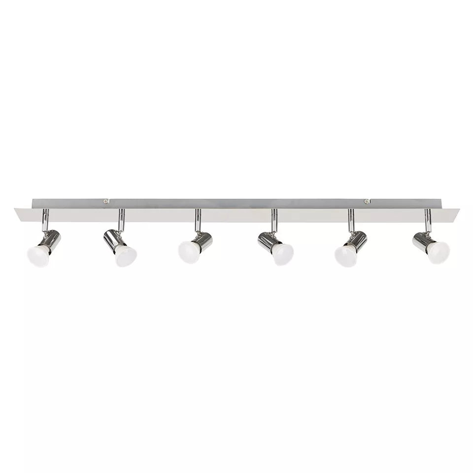 Adjustable Ceiling Light Bar with 6 Spot Heads UK

