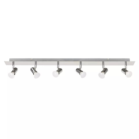 Adjustable Ceiling Light Bar with 6 Spot Heads UK

