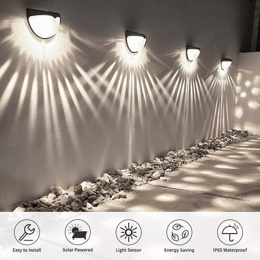Modern Solar Powered Door Fence Wall Lights for outdoor use

