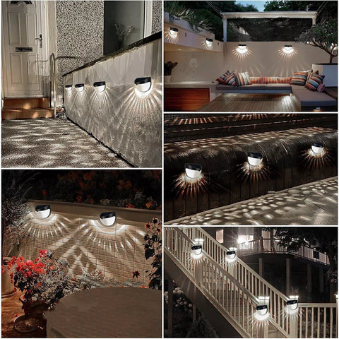 Energy-efficient LED solar lights for outdoor spaces

