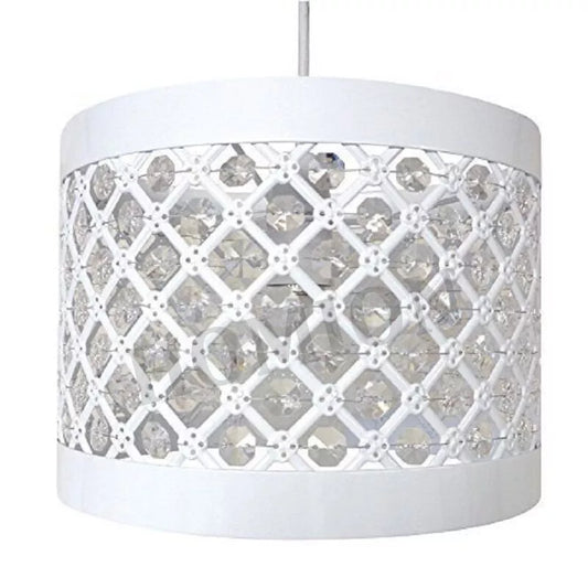 Modern Sparkly Ceiling Pendant Light Shade Jewel Lamp Easy Fit Fitting New