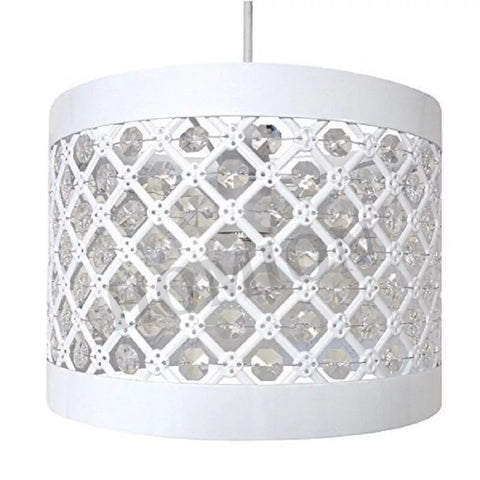 Modern Sparkly Ceiling Pendant Light Shade Jewel Lamp Easy Fit Fitting New