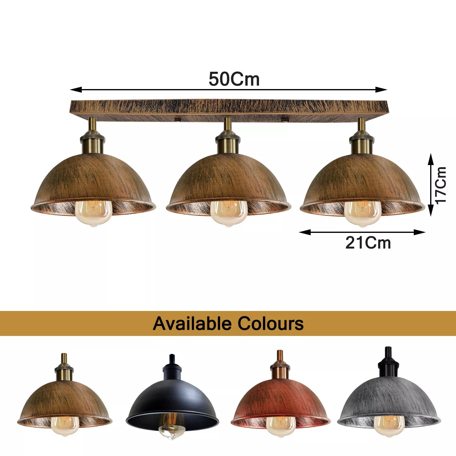 Modern Vintage 3-Way Ceiling Pendant Light in UK - Shop Now!