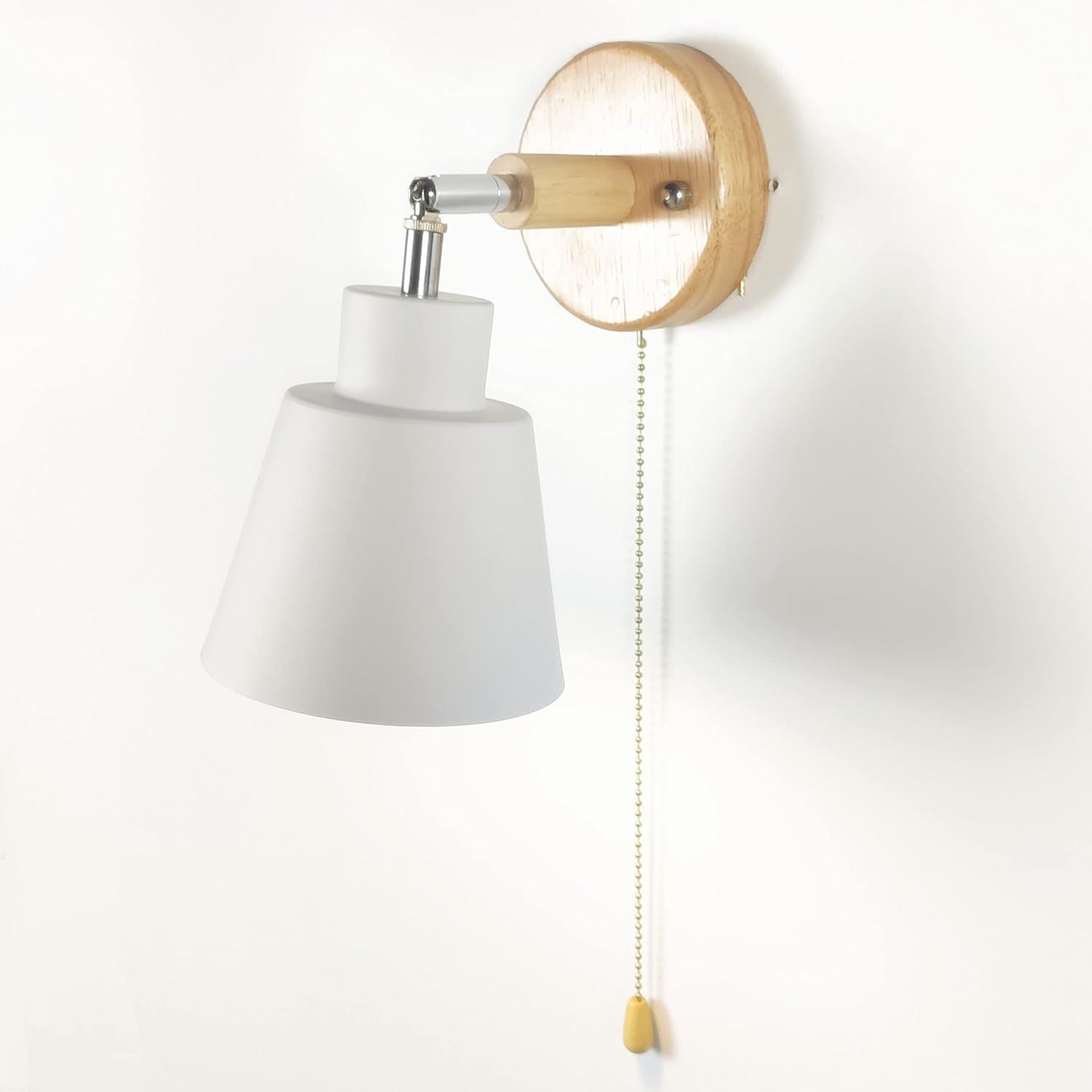 Adjustable wall lamp providing focused lighting for a study area