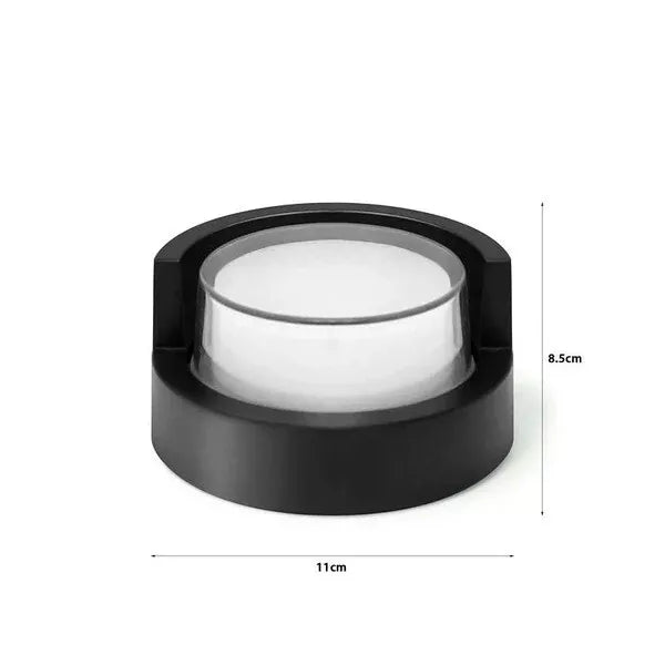 Outdoor LED wall light with a modern design, ideal for garden pathways